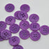 Button - Pop of Colour - Mulberry - 18mm
